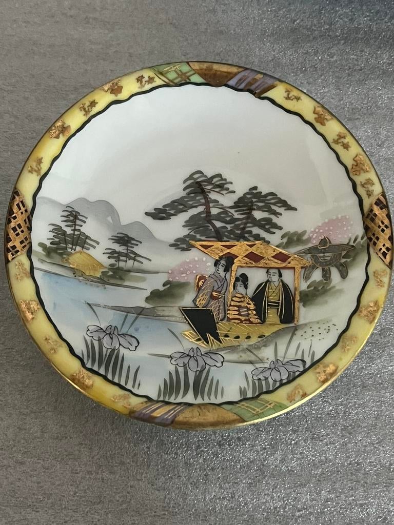 Japans Kutani Eierschaal Porselein., Ophalen of Verzenden