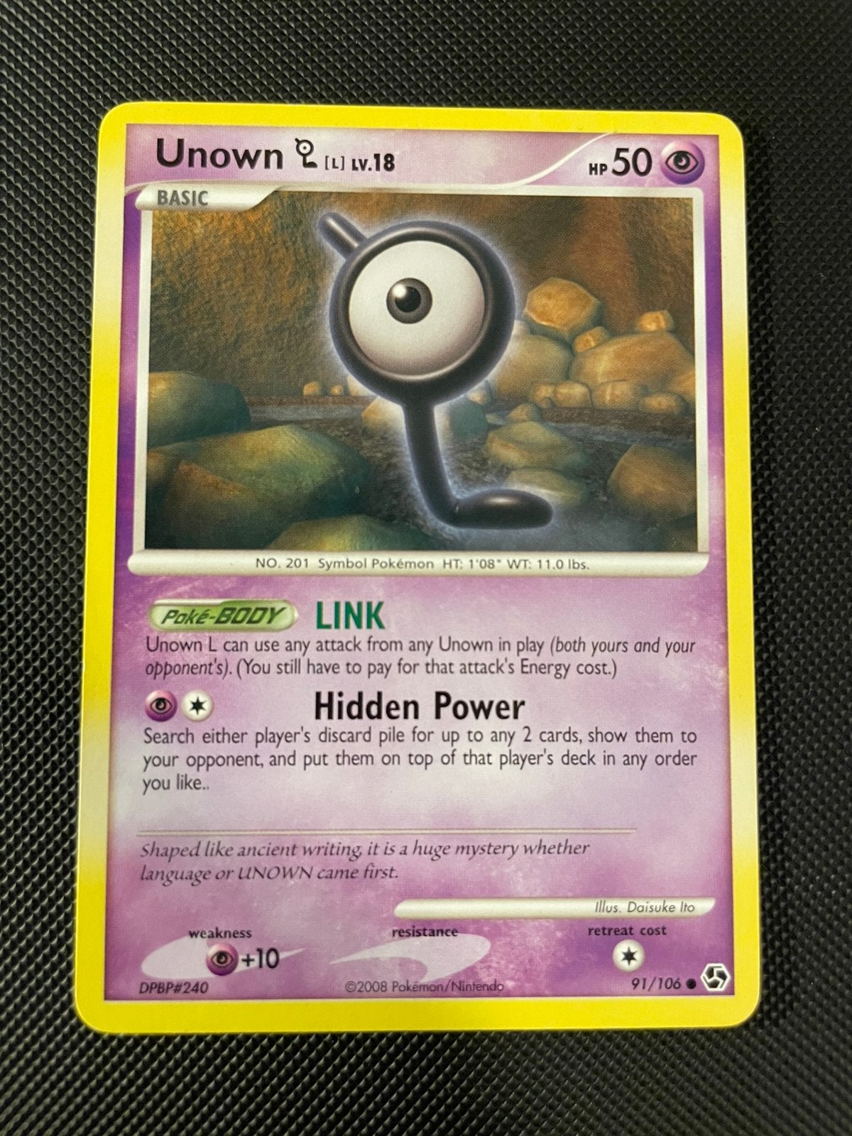 Unown L 91/106 D&P Great Encounters, Ophalen of Verzenden, Zo goed als nieuw