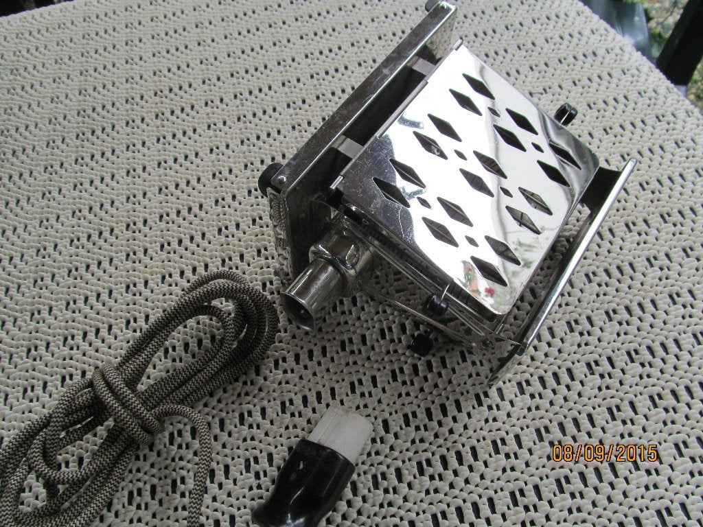 Antieke broodrooster compleet met het originele snoer., Antiek en Kunst, Ophalen of Verzenden