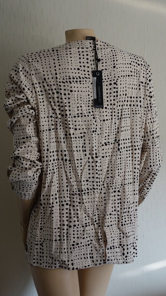 nieuwe beige PENN EN INK bloes, Penn & Ink, Nieuw, Maat 36 (S), Meerkleurig