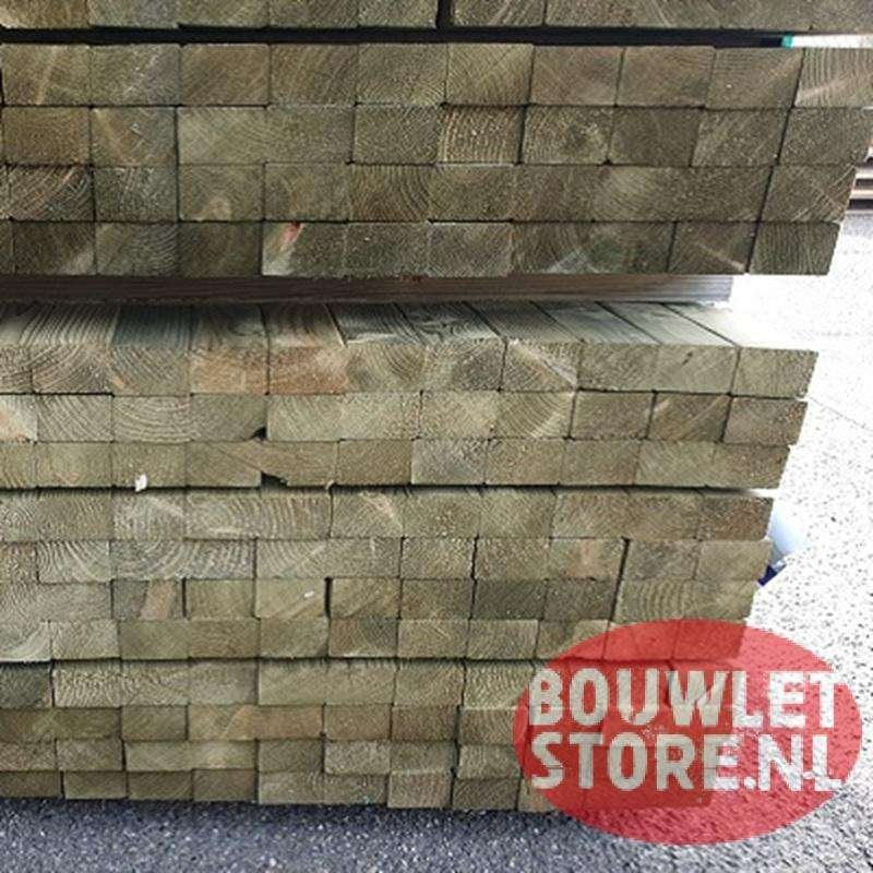 Vuren balken 50x75mm | Geschaafd | Geïmpregneerd | vurenhout, Geïmpregneerd, 25 tot 50 mm, Nieuw, Ophalen of Verzenden