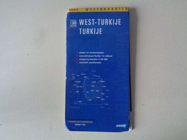 18813-5-2 : Landkaart van West Turkije, Ophalen of Verzenden, 1800 tot 2000, Nederland, Landkaart