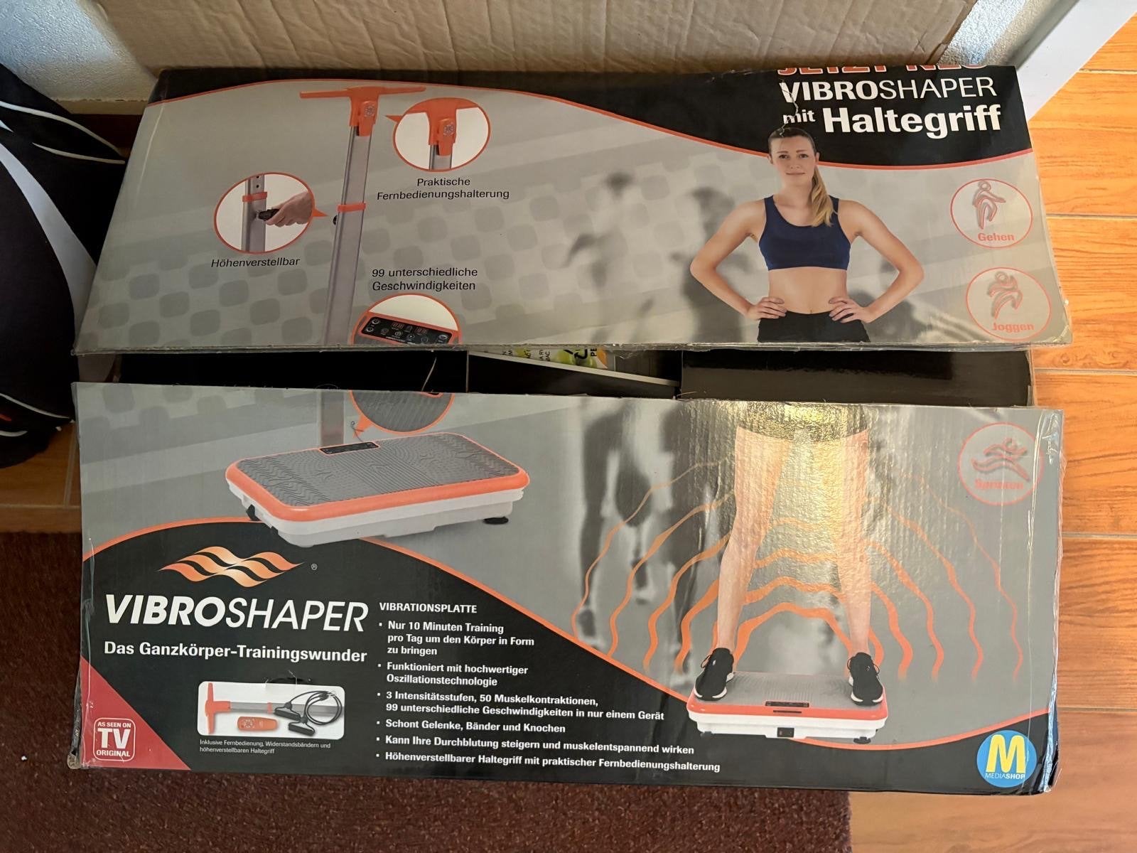VibroShaper trilplaat met handvat - ongebruikt in verpakking, Sport en Fitness, Ophalen, Nieuw, Kunststof, Trilplaat