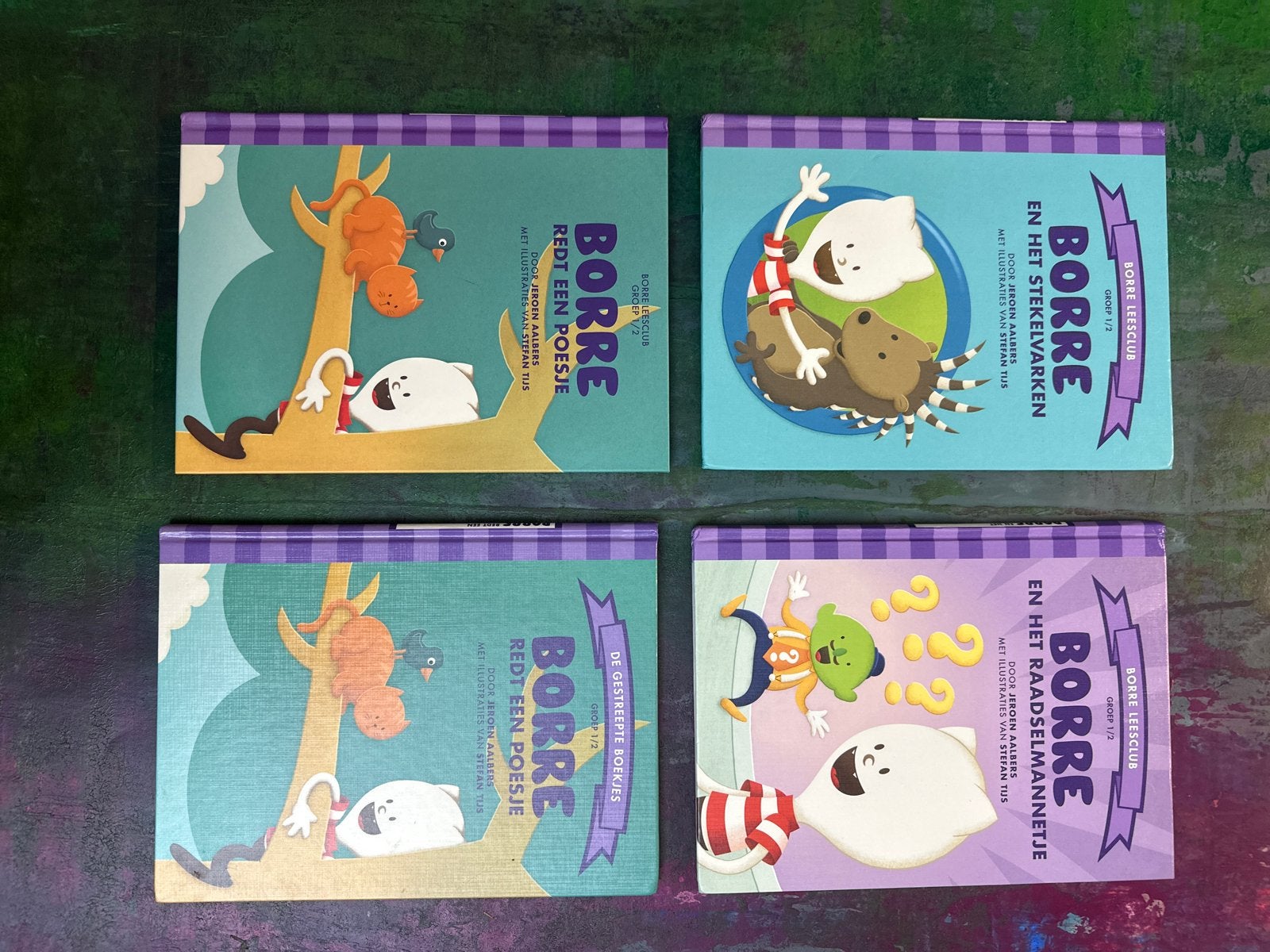 Borre Leesclub Boekjes - 4-delige set, Boeken, Ophalen of Verzenden, Zo goed als nieuw, 2 tot 3 jaar