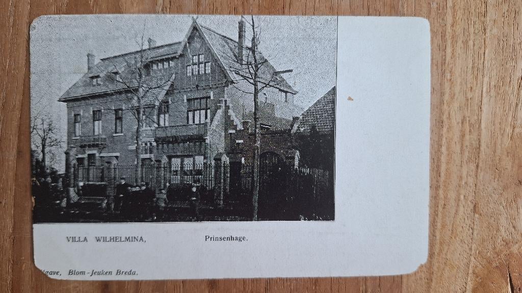 ansichtkaart Breda Princenhage villa Wilhelmina, Ophalen of Verzenden, 1920 tot 1940, Ongelopen, Noord-Brabant