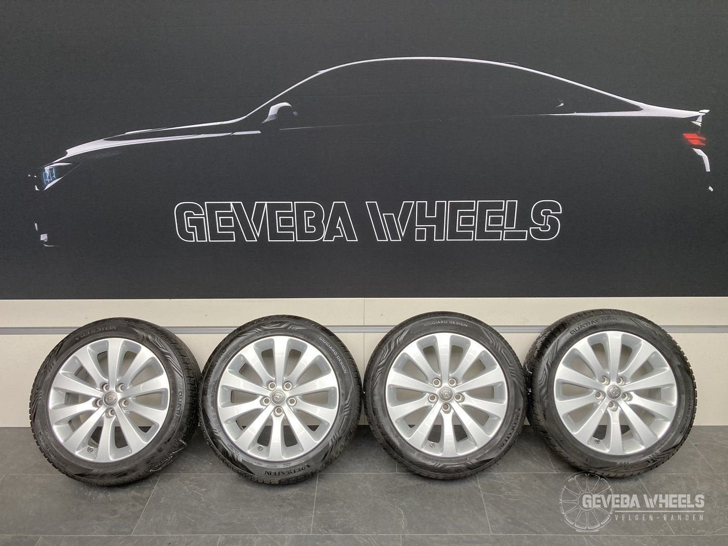 17” originele Opel Astra J velgen + allseason banden 5x105, -, -, Banden en Velgen, 17 inch
