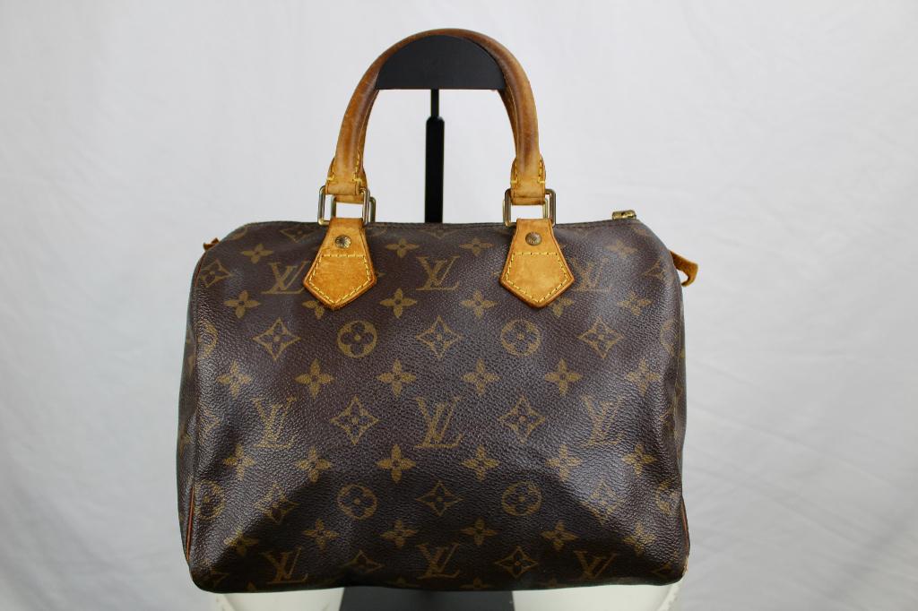 Louis Vuitton Speedy 25 - 1063, Sieraden, Tassen en Uiterlijk, Tassen | Damestassen, Gebruikt, Bruin, Ophalen of Verzenden, Louis Vuitton