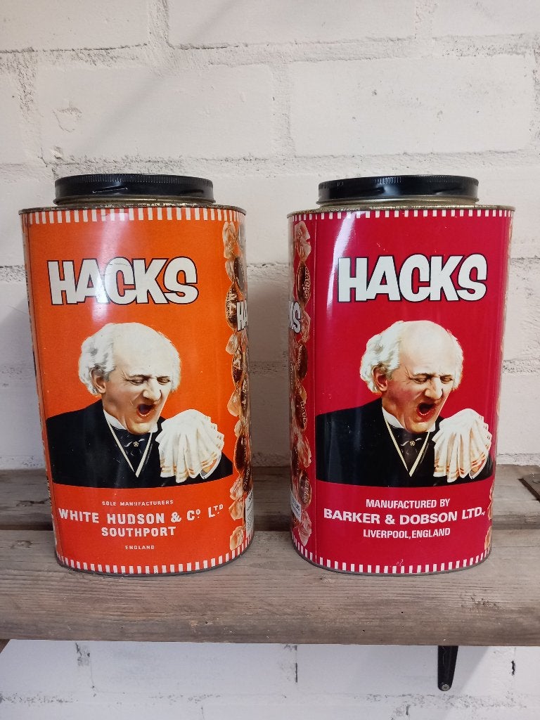 2 blikken van hacks, Verzamelen, Blikken, Ophalen of Verzenden, Overige