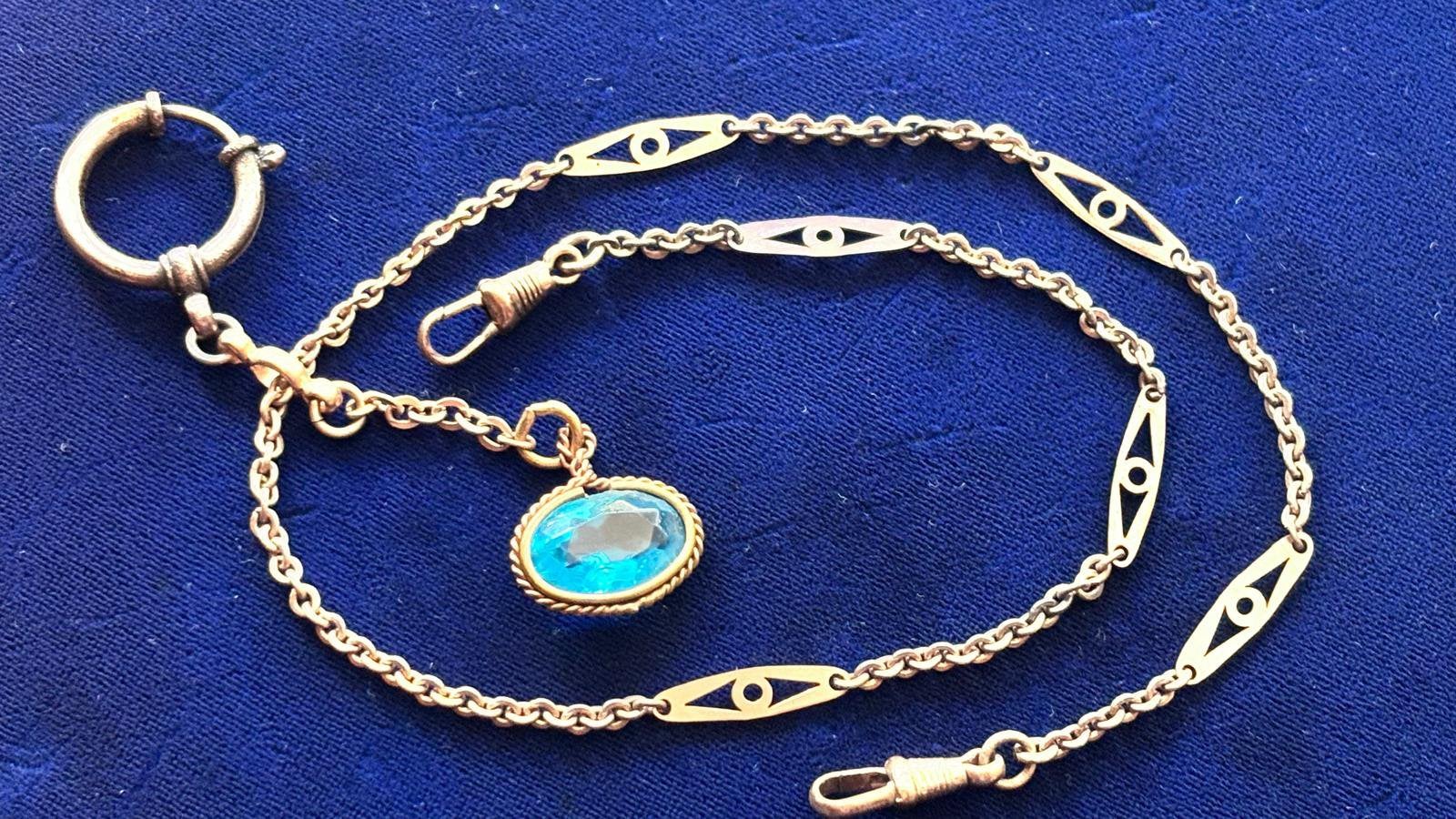 Prachtige oude horloge ketting, Sieraden, Tassen en Uiterlijk, Ophalen of Verzenden, Staal, Overige merken, 1960 of later