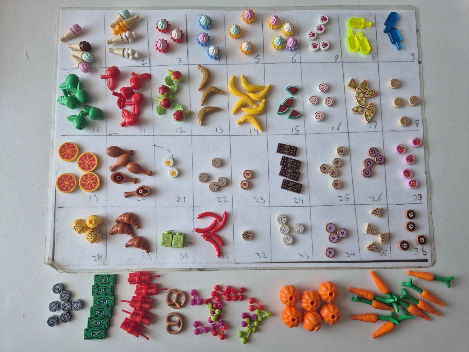 lego eten city vintage dynamiet pizza geld onderdelen, Ophalen of Verzenden