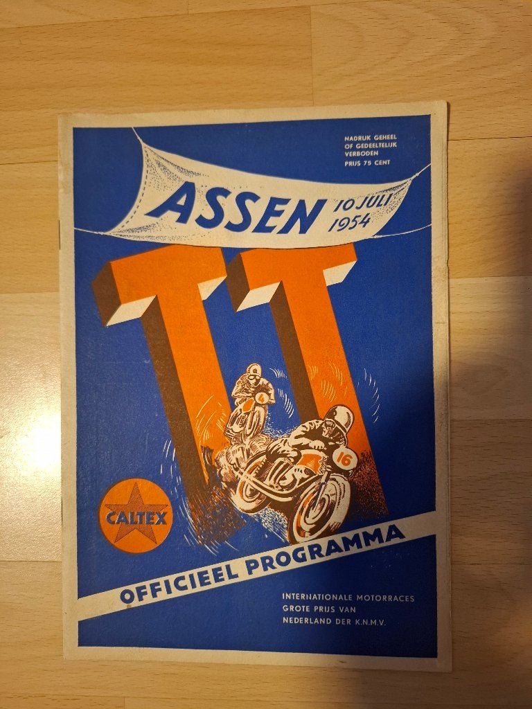 TT programma programmaboek 1954 laatste x stratencircuit, Verzamelen, Ophalen, Gebruikt