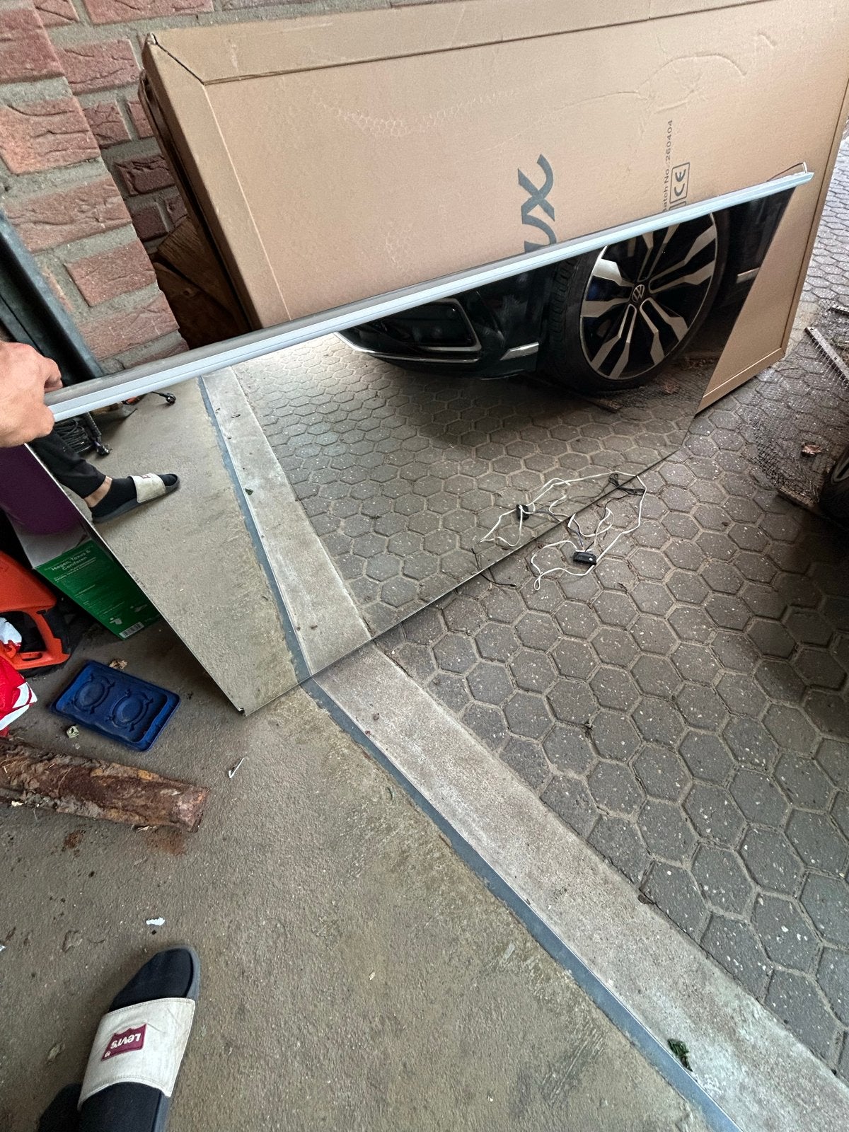 Badkamer spiegel GRATIS, Ophalen, Gebruikt, 100 tot 125 cm, 150 tot 200 cm