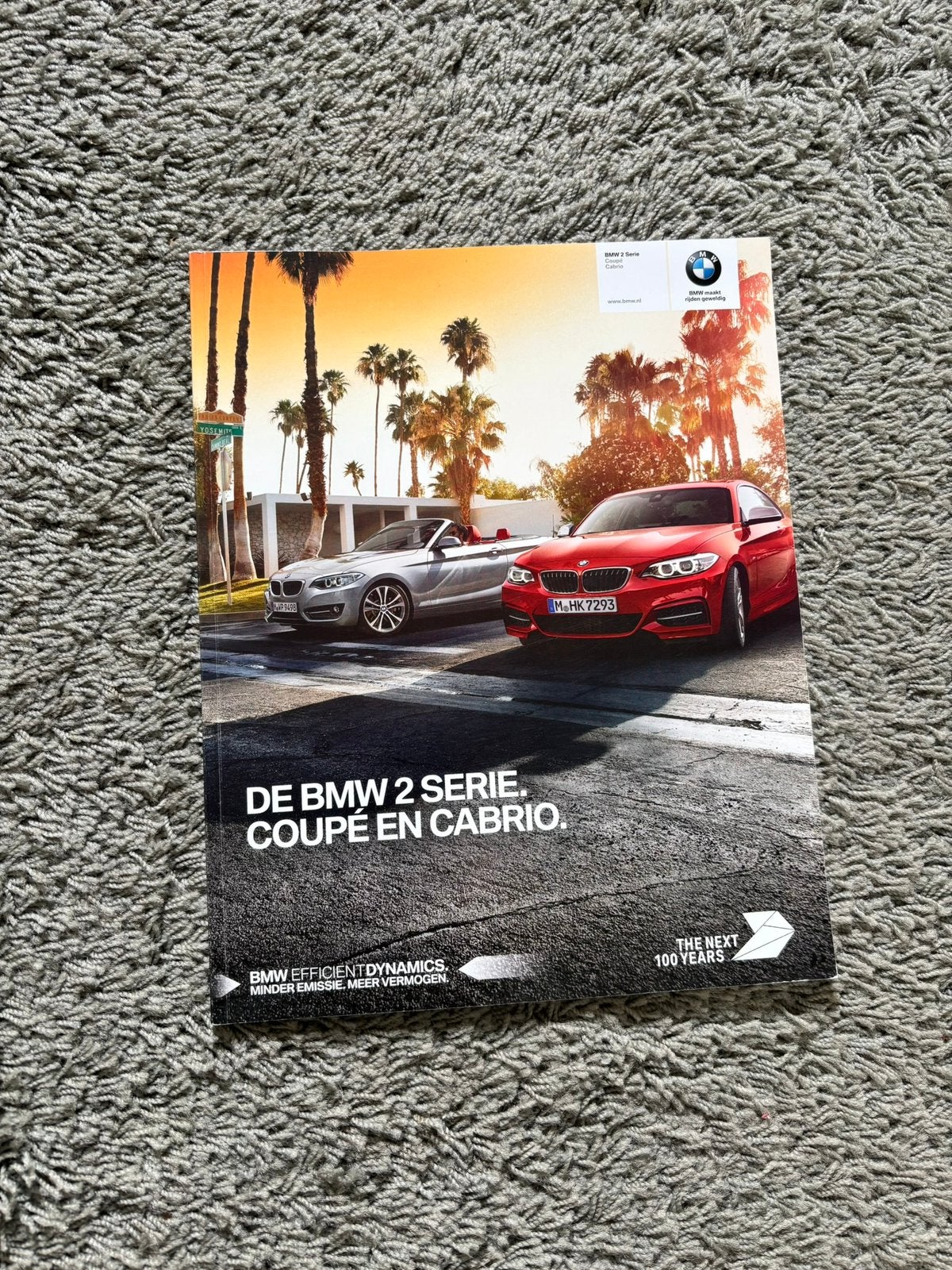 BMW 2 serie coupe en cabrio folder, Ophalen of Verzenden, Zo goed als nieuw, BMW