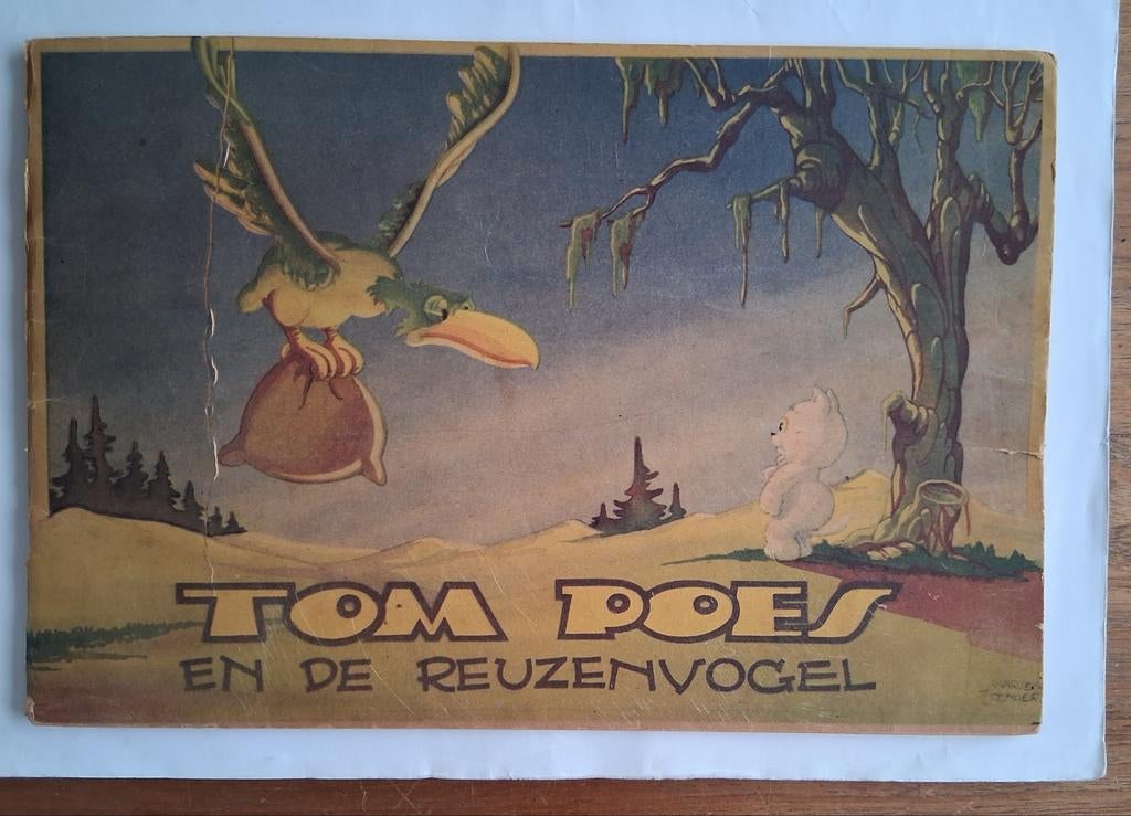Tom Poes en de Reuzenvogel (1946) + Knipsels, Ophalen of Verzenden