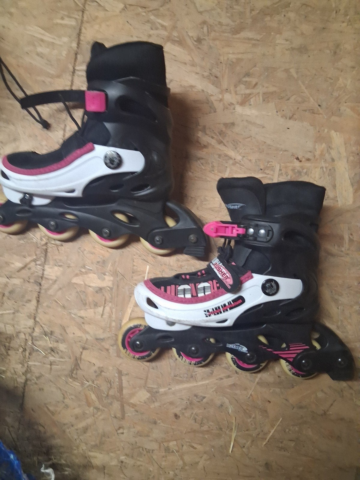 Verstelbare skeelers voor kinderen - Zwart/Roze, Ophalen, Kinderen, Inline skates 4 wielen, Verstelbaar