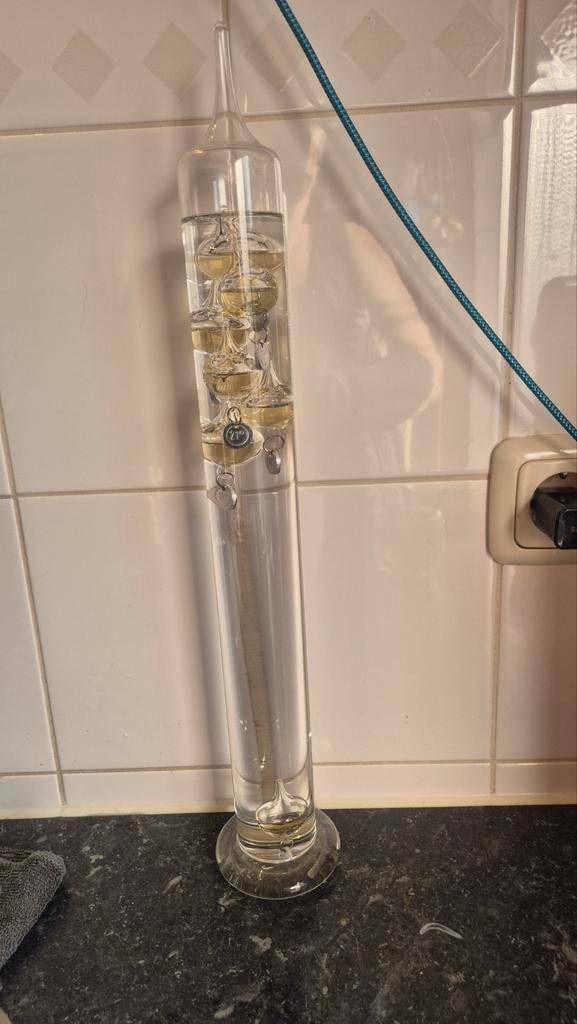 Galileo Thermometer - Decoratieve Binnenthermometer, Ophalen, Gebruikt