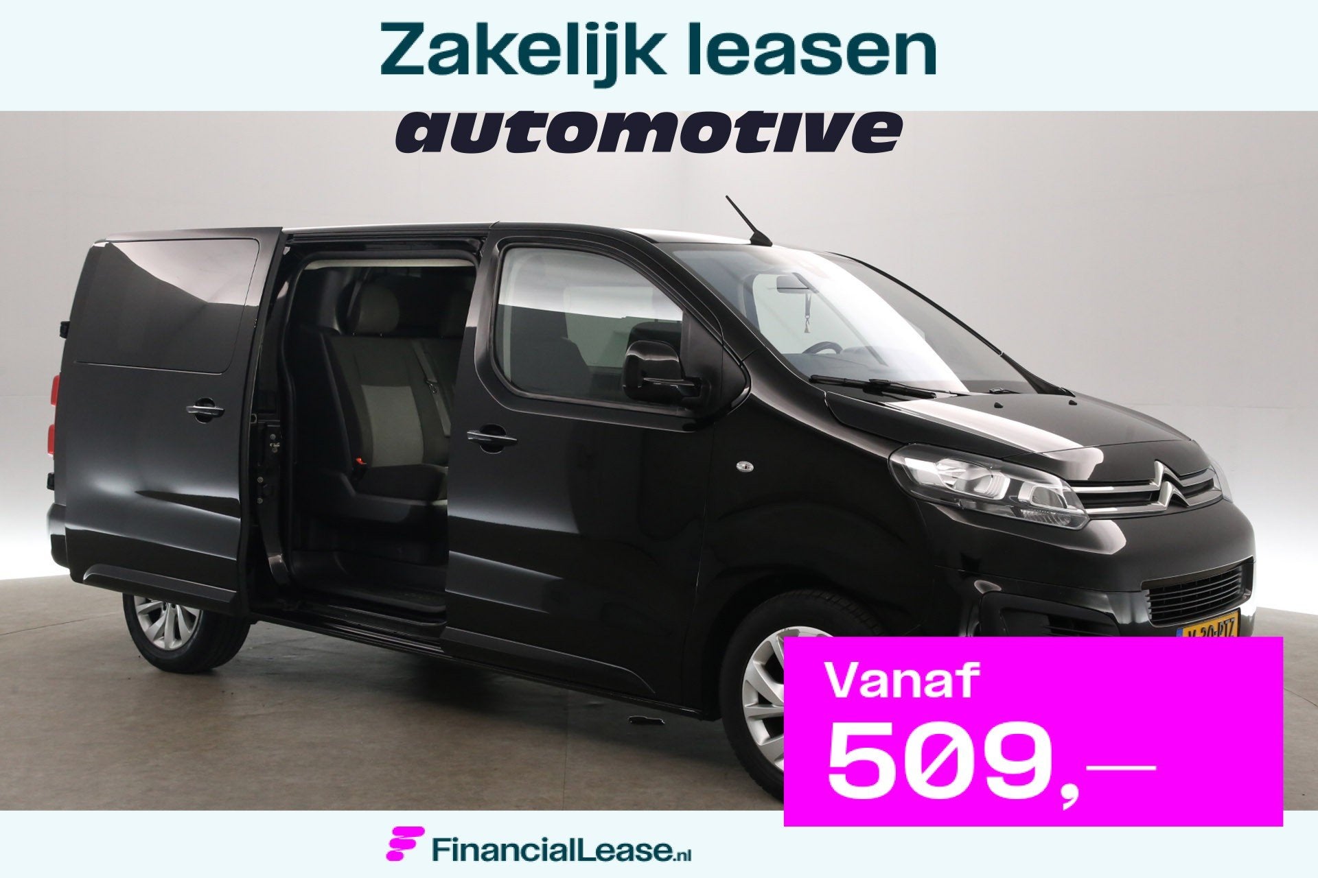 Citroën Jumpy 2.0 BlueHDI 180PK L3H1 | Dubbele Cabine | Aut, Stof, Gebruikt, Euro 6, 4 cilinders
