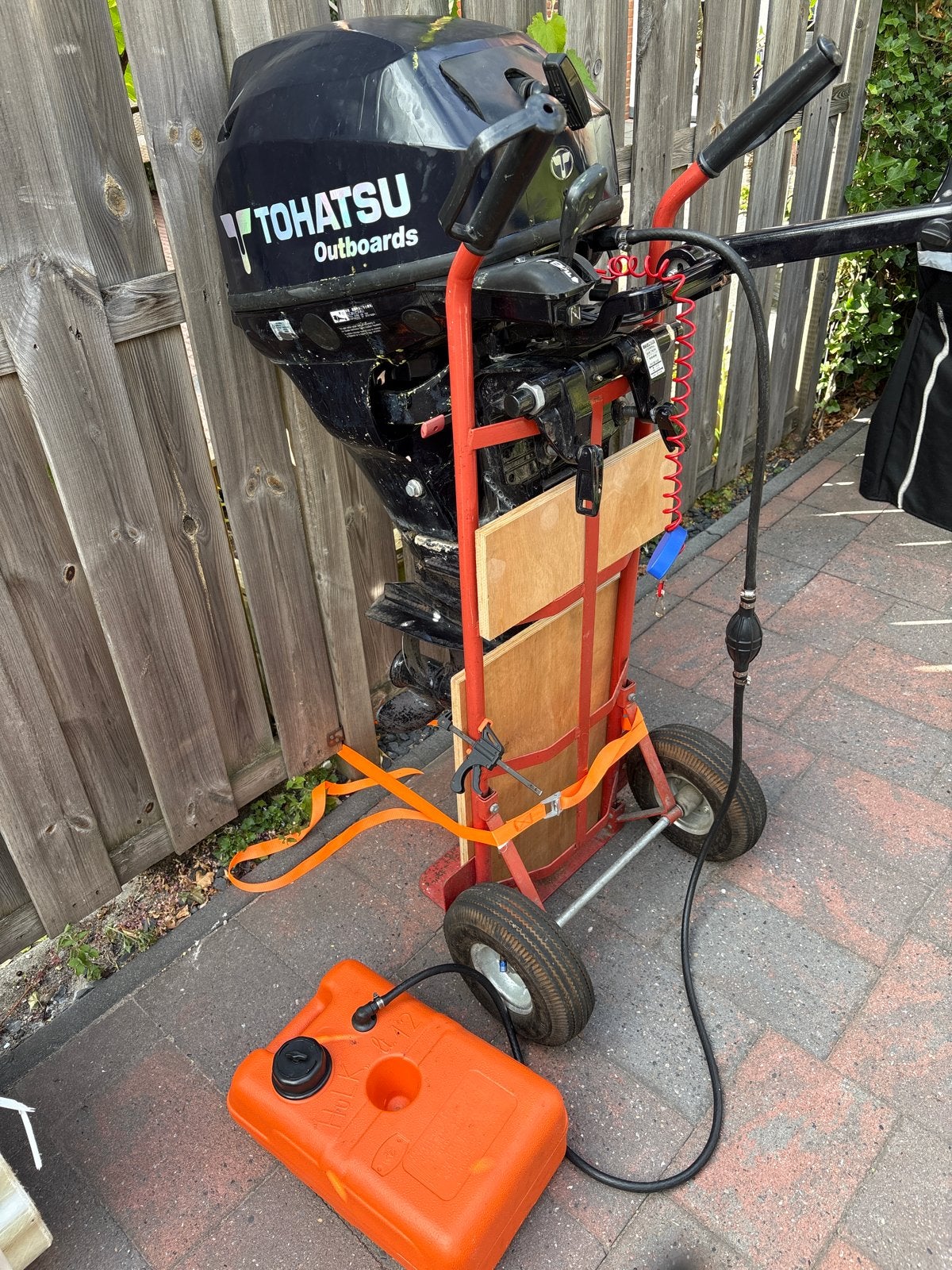 Tohatsu 15 pk 4T Buitenboordmotor (kortstaart), Ophalen, 10 tot 30 pk, Gebruikt, Viertaktmotor