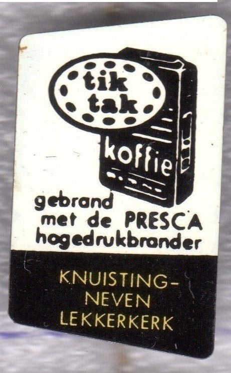 Speldje TIK TAK KNUISTING NEVEN LEKKERKERK (A12), Ophalen of Verzenden, Gebruikt, Overige onderwerpen