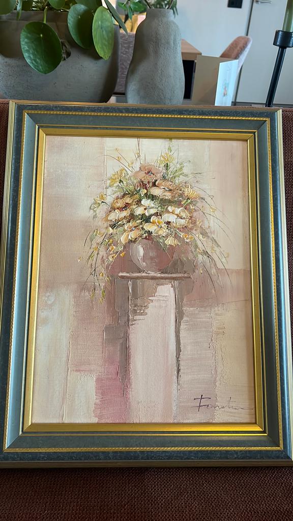 Pastel kleurig stilleven, Ophalen of Verzenden