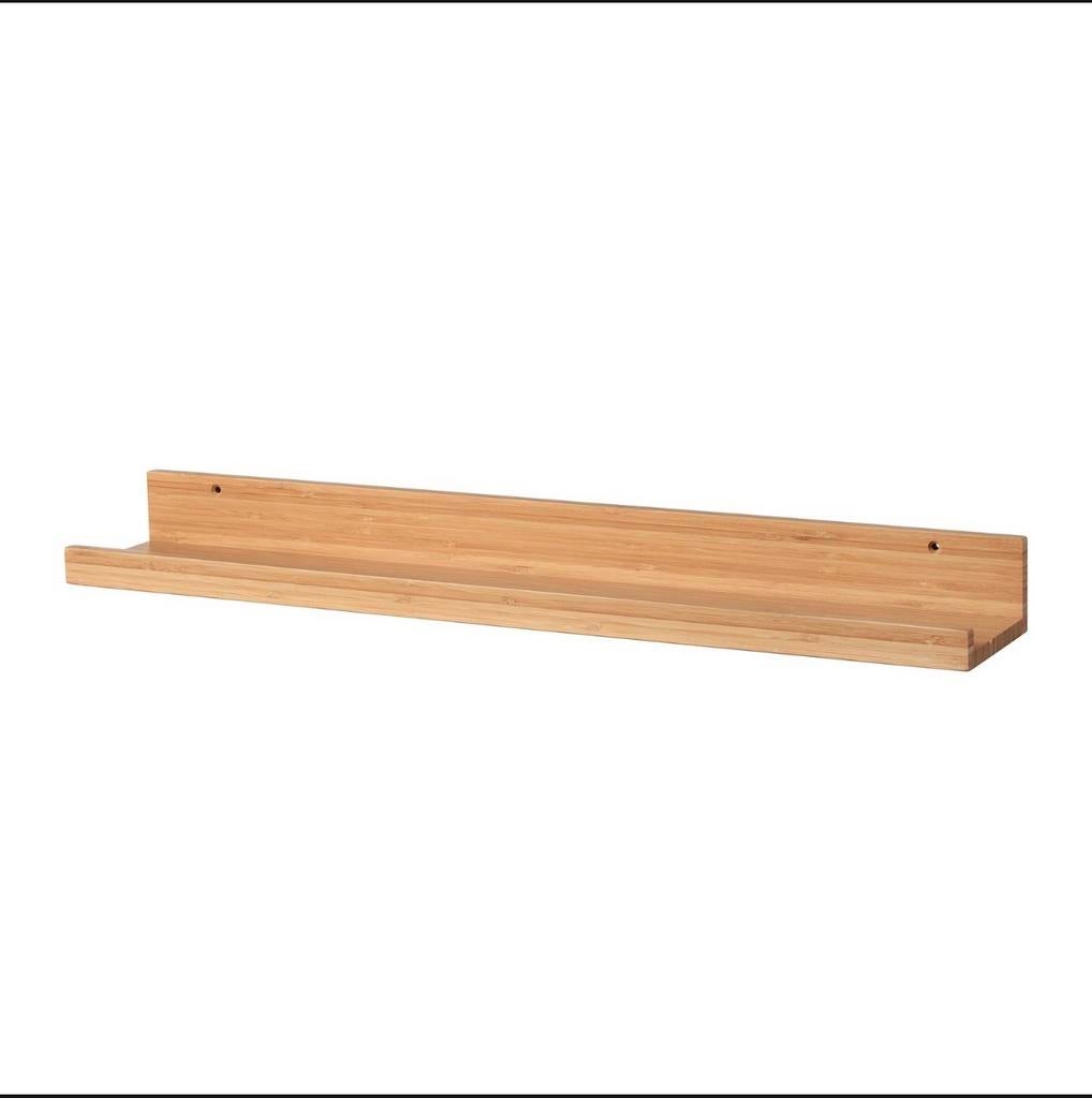 IKEA Maleras bamboe fotoplank/wandplank 55 cm, Ophalen of Verzenden, Zo goed als nieuw