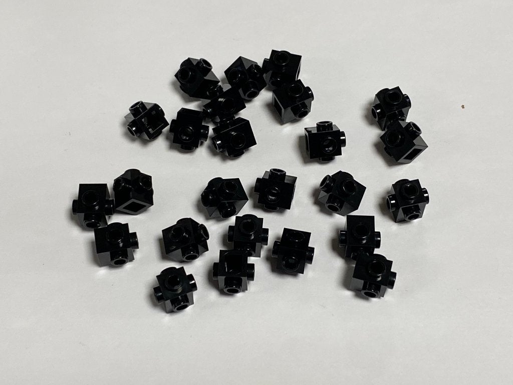 Partij 25x Lego stenen met zijnopjes 4 zijden, diverse kleur, Overige thema's, Lego, Nieuw, Ophalen of Verzenden