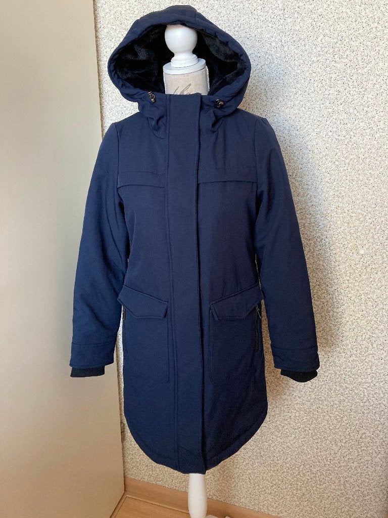 Donkerblauw ONLMAASTRICHT PARKA winterjas mt XS / ONLY, Only, Blauw, Ophalen of Verzenden, Zo goed als nieuw