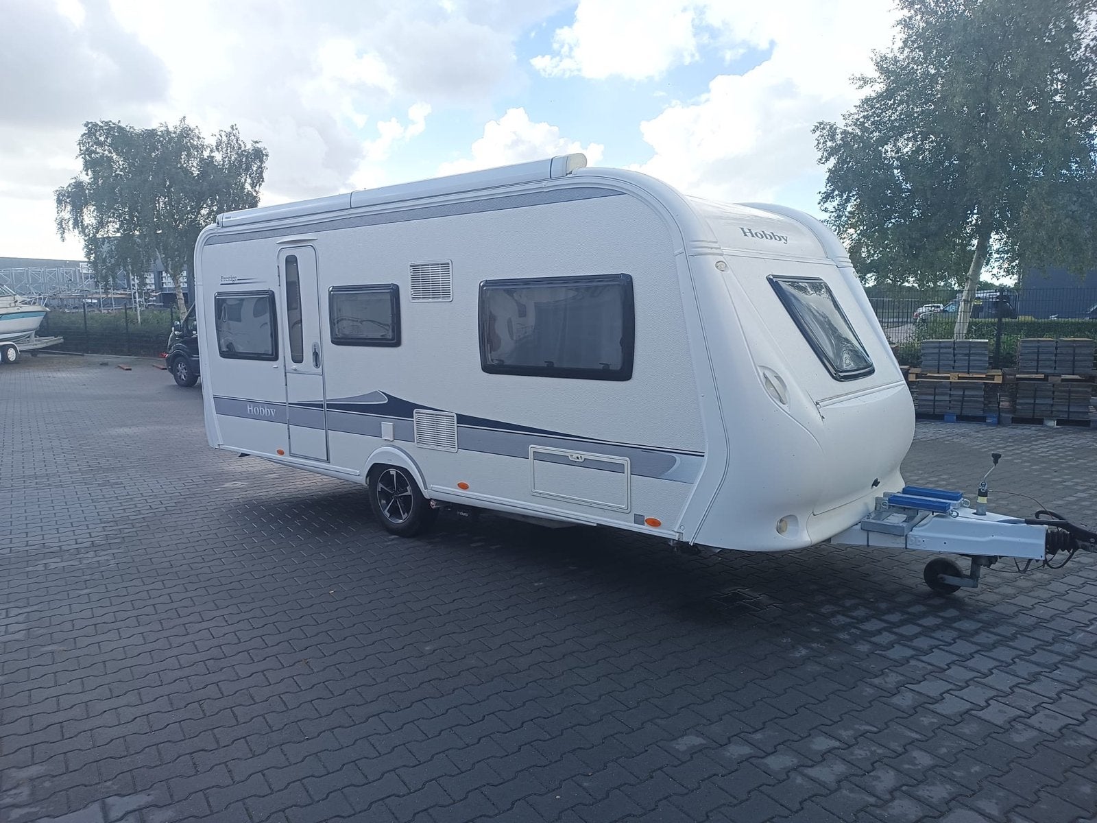 Hobby 495 UL 2014 met Airco, Mover en complete tenten, Caravans en Kamperen, Rondzit, Hobby, Airco, Particulier