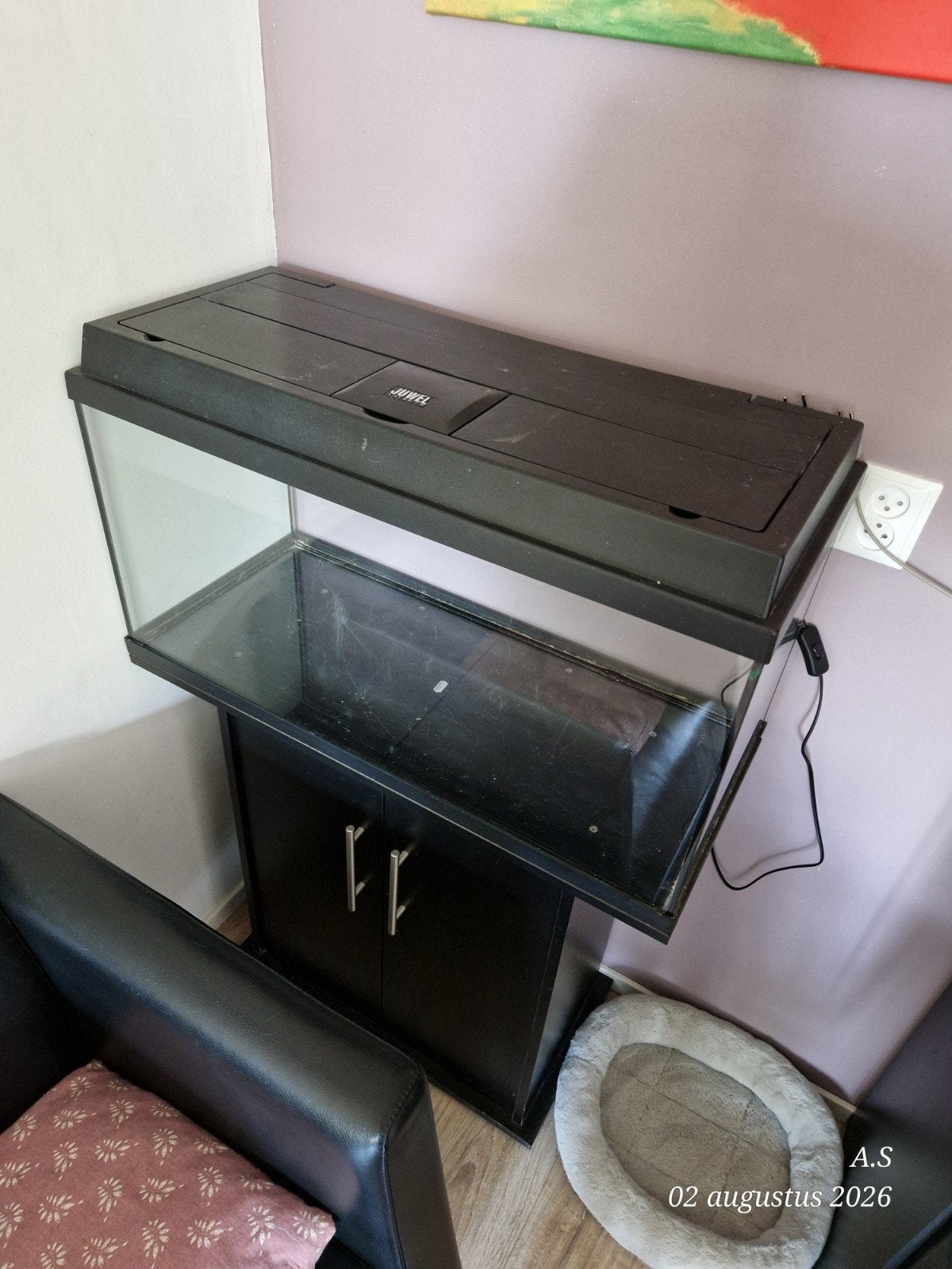 Juwel aquarium met meubel, Ophalen, Gebruikt, Leeg aquarium