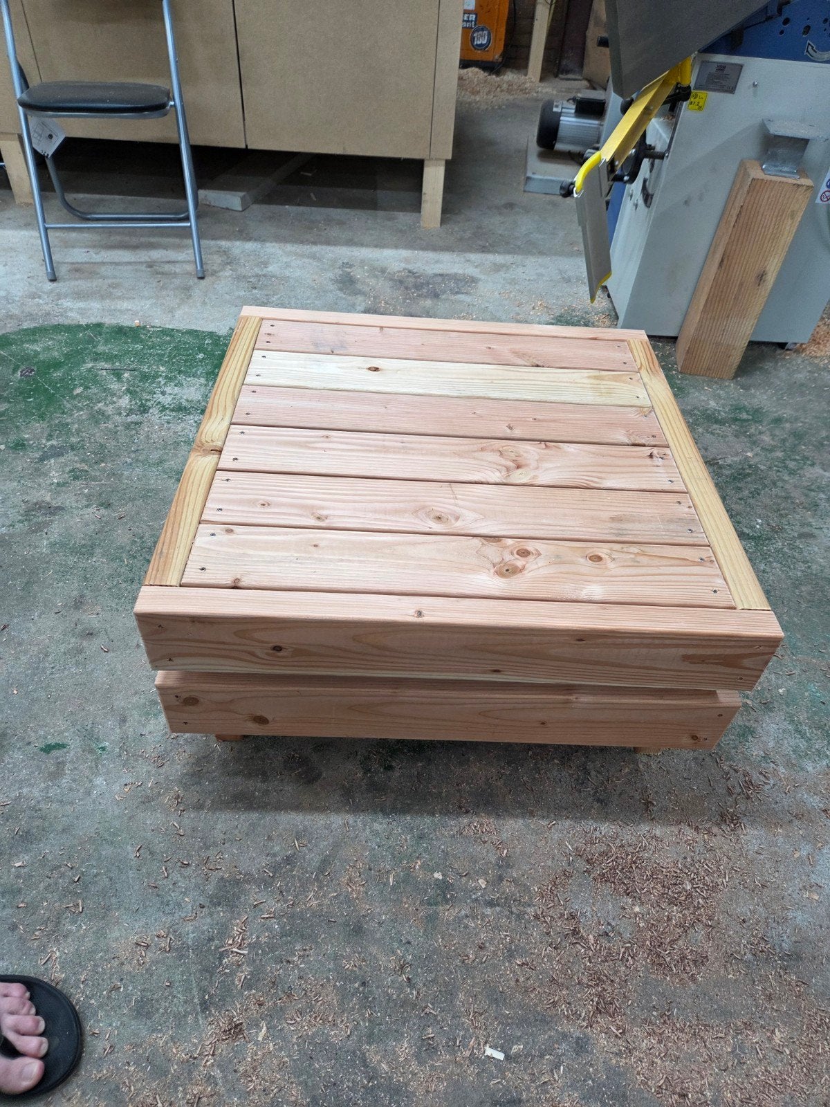 Nieuw douglas tafel 70x70x35 cm, Ophalen of Verzenden, Nieuw, Hout, Overige typen