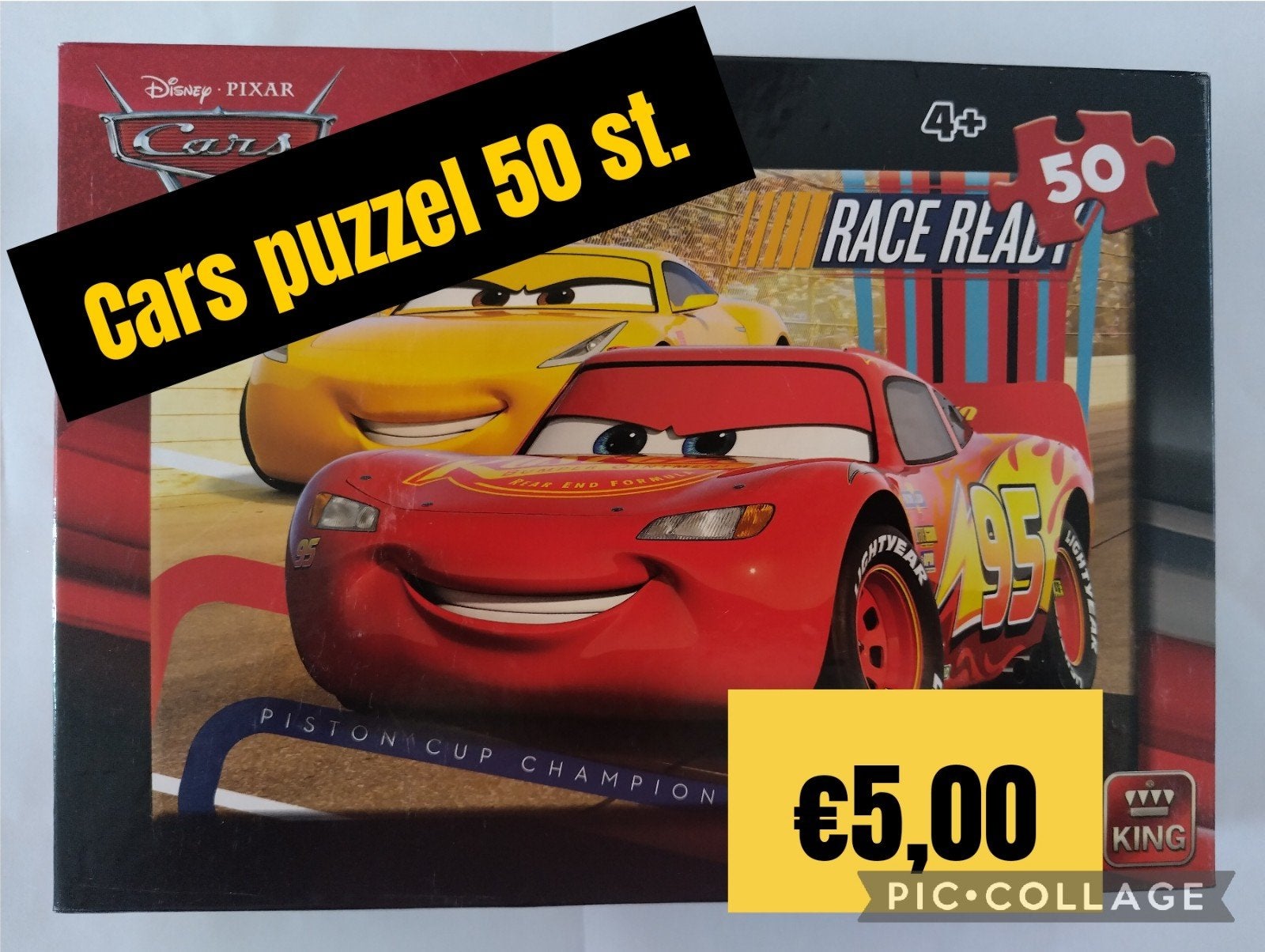 Disney Pixar Cars Puzzel 50 Stukjes - Race Ready, Ophalen of Verzenden