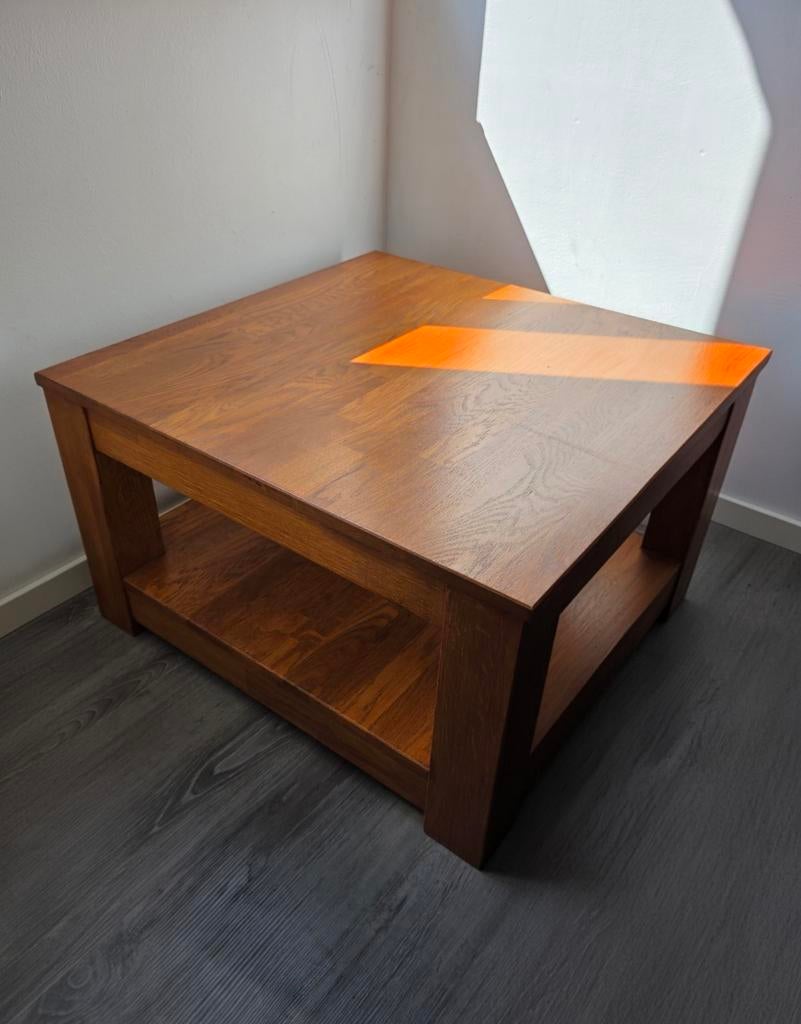 Salontafel salon tafel eikenhout hout kersen, Ophalen, 50 tot 100 cm, 50 tot 100 cm, Minder dan 50 cm