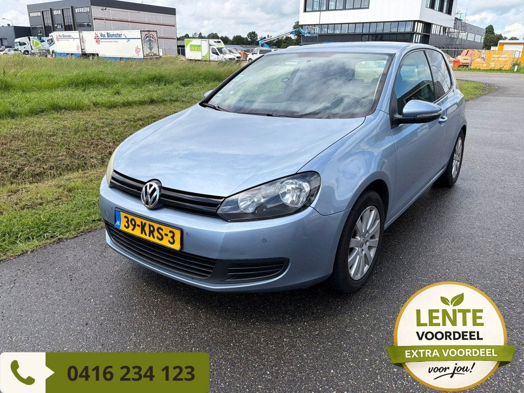 Volkswagen Golf 1.4 Trendline|APK 4-2027|CARPLAY|AIRCO|LM-VE, Auto's, Euro 5, Stof, Gebruikt, Zwart
