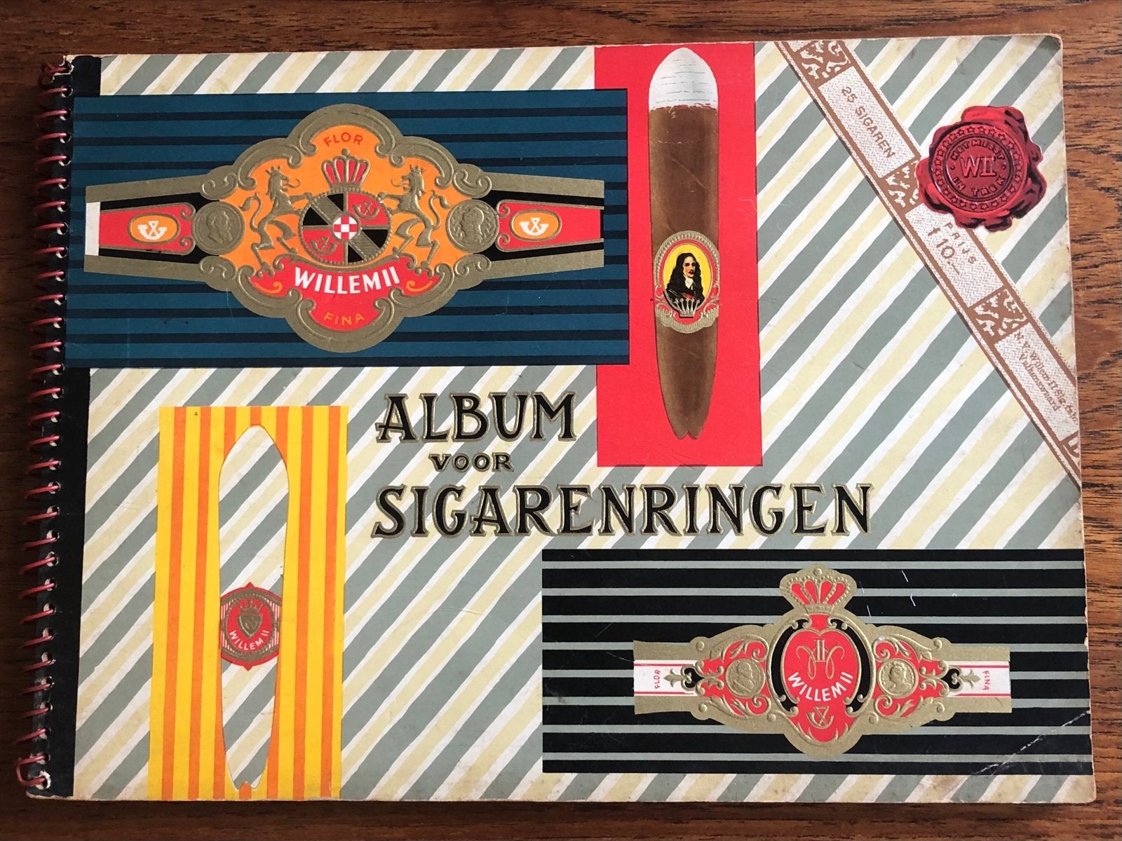 Vintage Willem II Sigarenringen Album., Verzamelen, Ophalen of Verzenden, Zo goed als nieuw, Sigarenbandjes