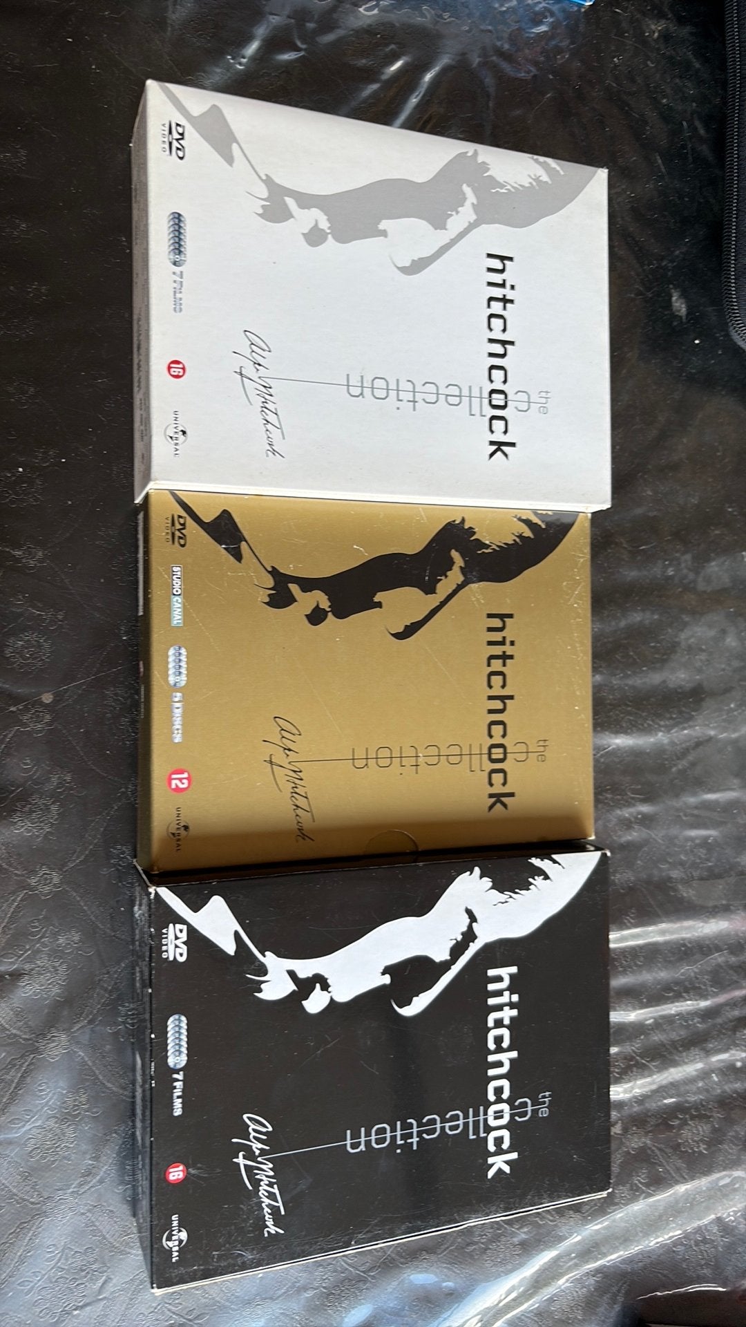3 boxen Alfred Hitchcock Collection 19 DVD’s, Cd's en Dvd's, Alle leeftijden, Ophalen of Verzenden, Gebruikt