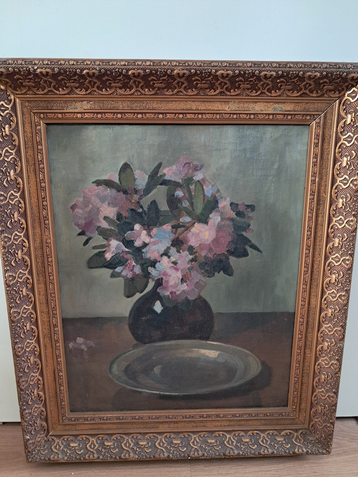 Stilleven met bloemen, gesigneerd H. Vreedenburgh, Ophalen