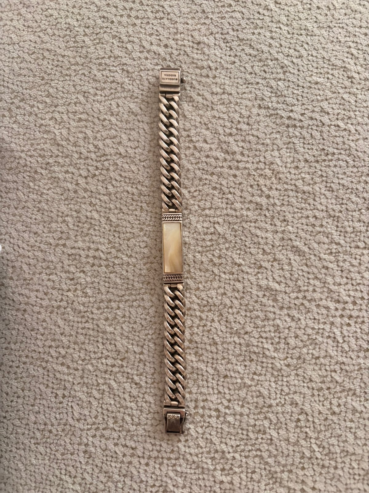 Prachtige buddha to buddha armband, Ophalen of Verzenden, Zo goed als nieuw, Zilver
