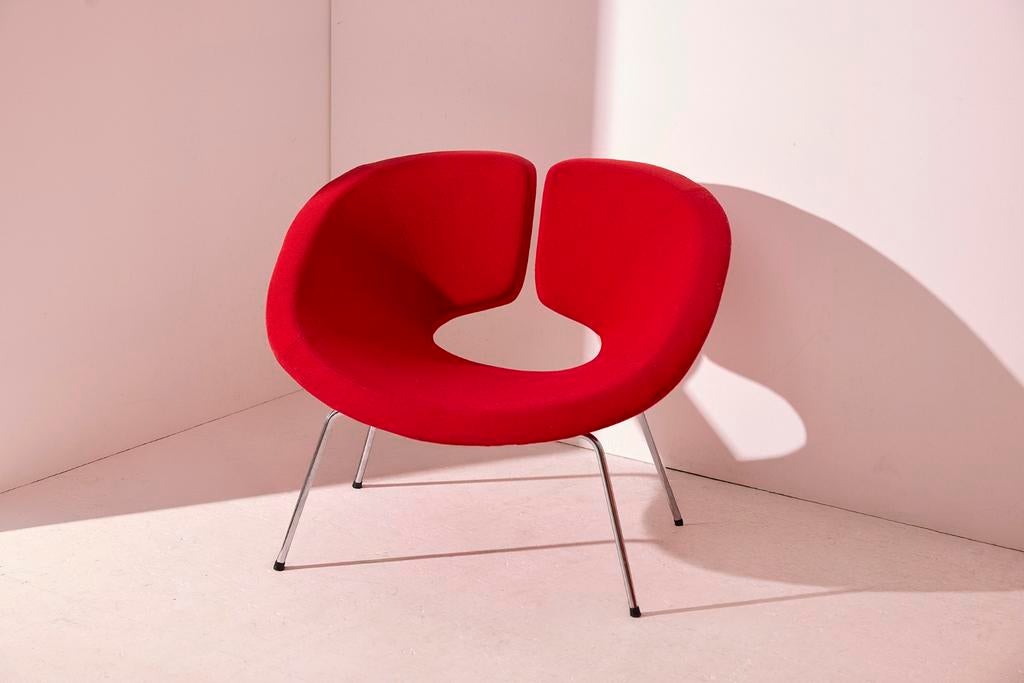 Artifort Appolo Stoel - Rood Patrick Norguet, Huis en Inrichting, Fauteuils, Ophalen, Gebruikt, Modern Design, 75 tot 100 cm