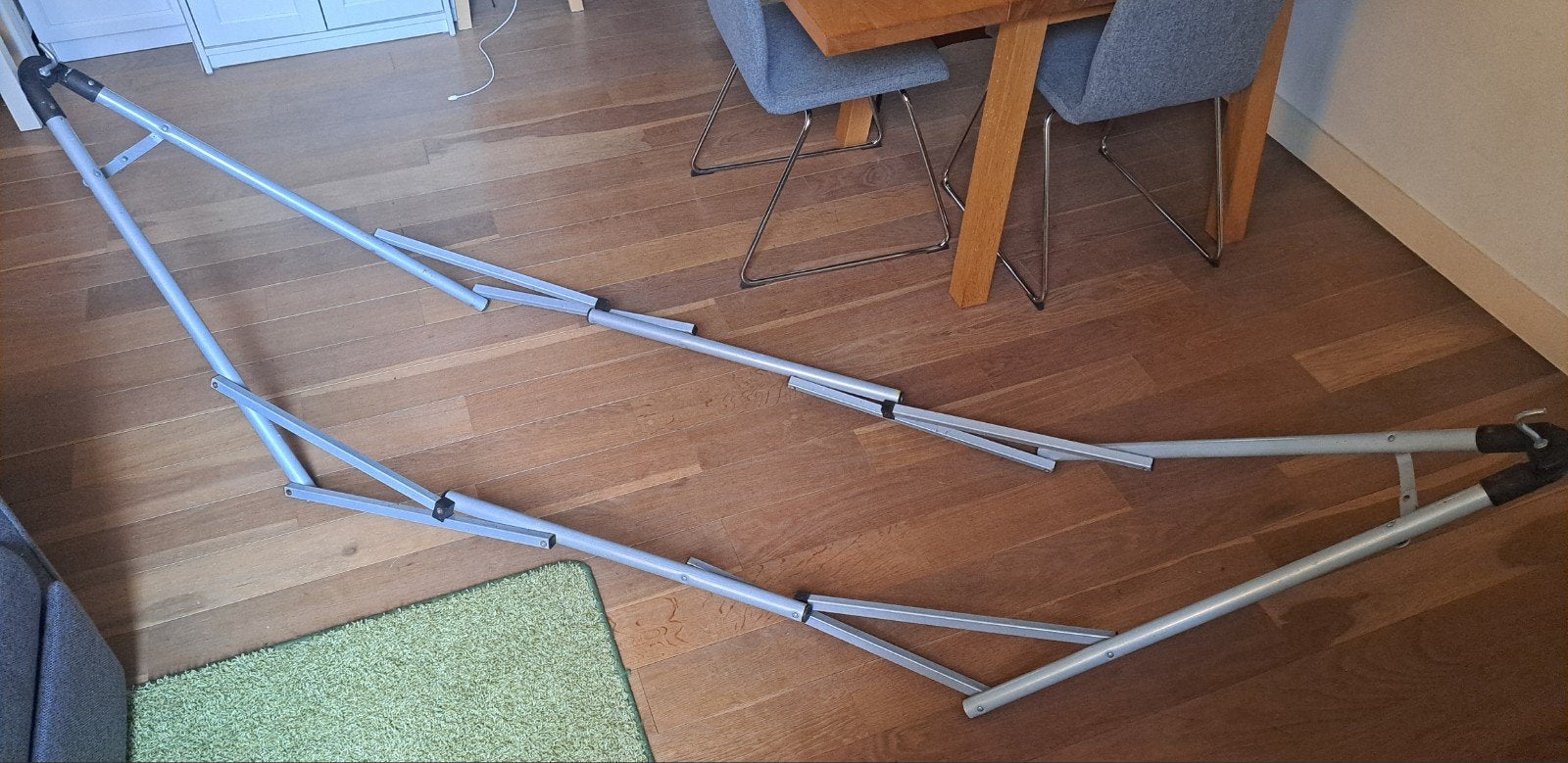 Opvouwbaar hangmatstandaard - Ideaal voor binnen en buiten, Ophalen, Opvouwbaar, Gebruikt, Eenpersoons