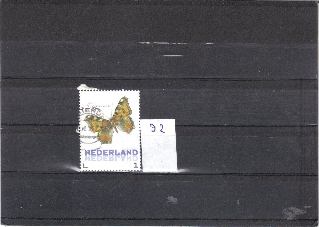 Nederland Kaderpostzegel Vlinders gest 32, Ophalen of Verzenden, Gestempeld