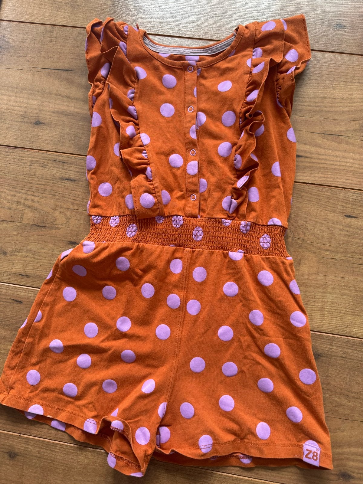 Z8 Sea Ya! Oranje Playsuit met stippen maat 116/122, Ophalen of Verzenden, Gebruikt, Meisje, Overige typen