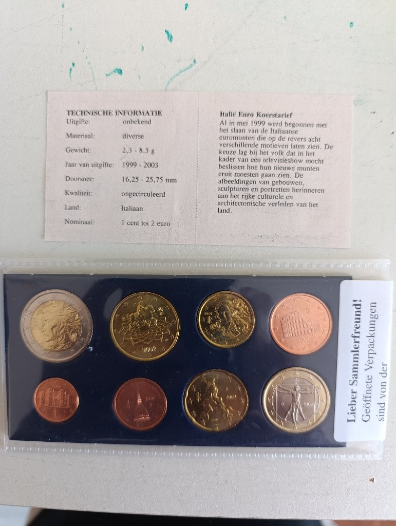 Munt, Postzegels en Munten, Ophalen of Verzenden, Italië, Overige waardes