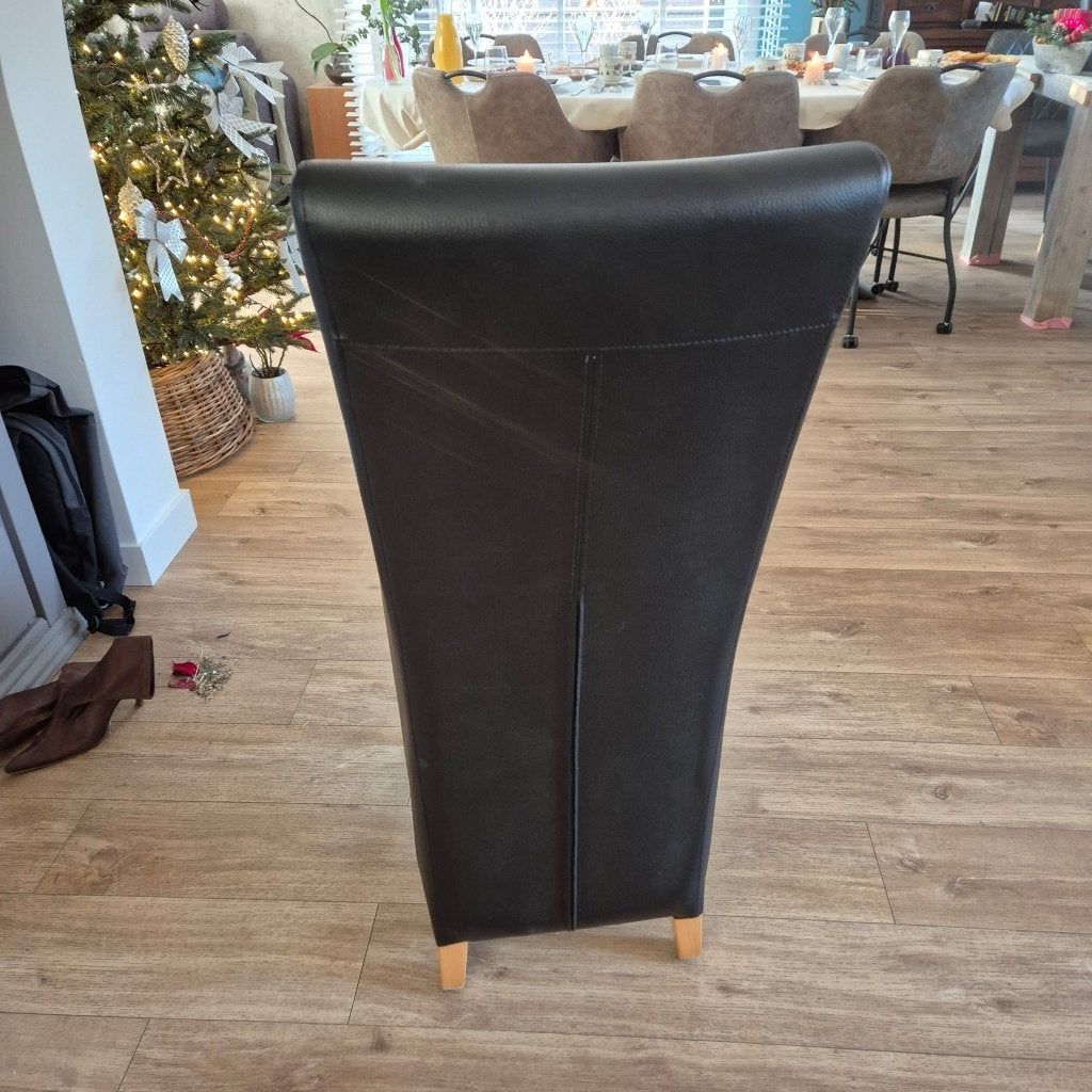 eetkamerstoelen, Huis en Inrichting, Stoelen, Ophalen, Gebruikt, Bruin, Vier