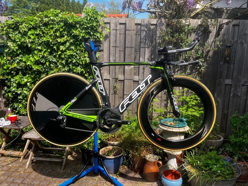 Felt DA (M) Tijdrit/Triathlonfiets - Zipp, SRAM, Quarq, 28 inch, Gebruikt, Velgrem, Meer dan 20 versnellingen