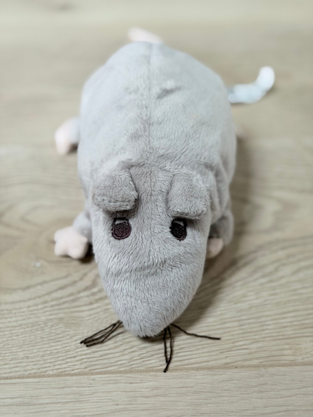 IKEA KNUFFEL RAT - Zachte knuffelmuis, Muis, IKEA, Grijs, Ophalen of Verzenden