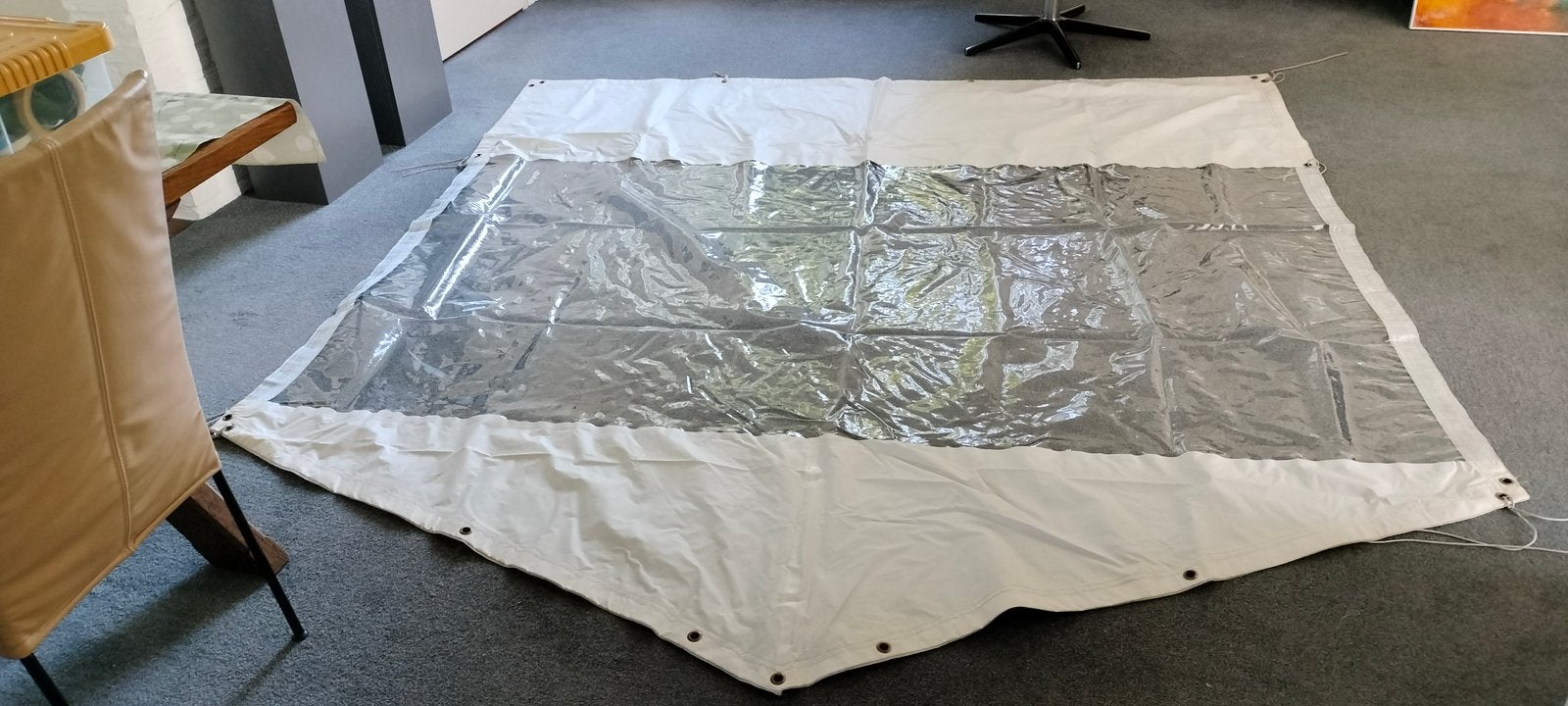 Marktkraam zeilen, complete set, Caravans en Kamperen, Ophalen, Gebruikt