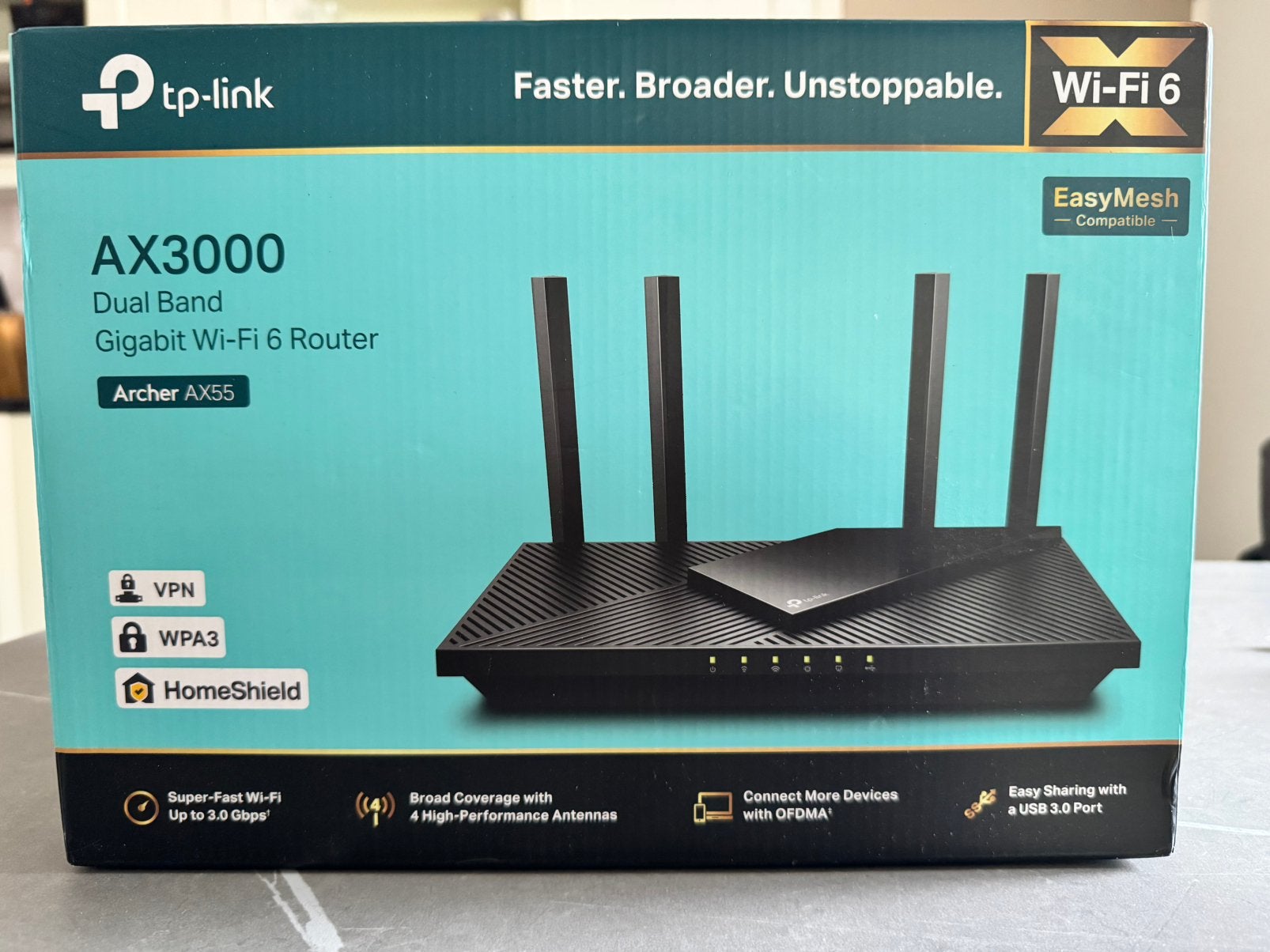 tp-link AX3000 wi-fi 6 router, Computers en Software, Netwerk switches, Ophalen of Verzenden, Zo goed als nieuw