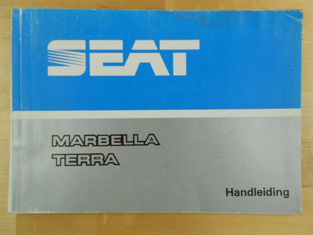 Seat Marbella Terra Instructieboek 1991 Handleiding, Ophalen of Verzenden
