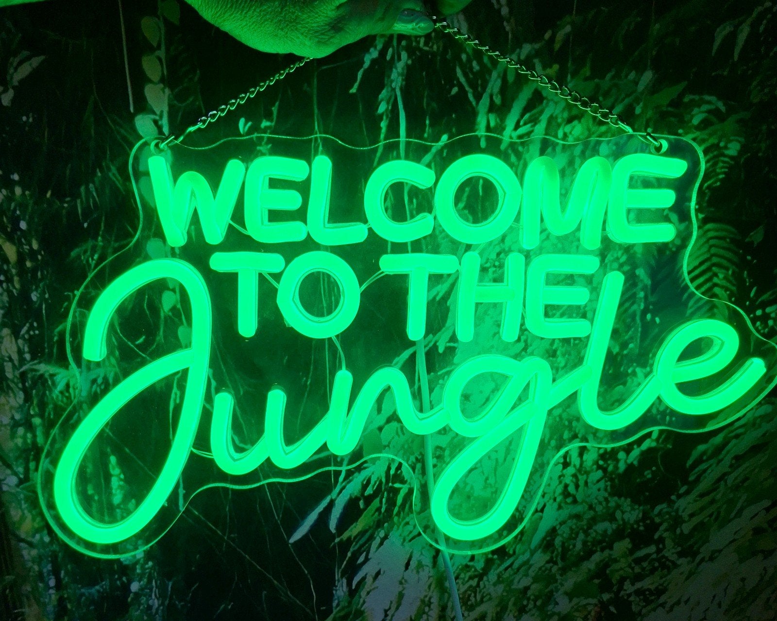 Neon lamp "jungle", Ophalen