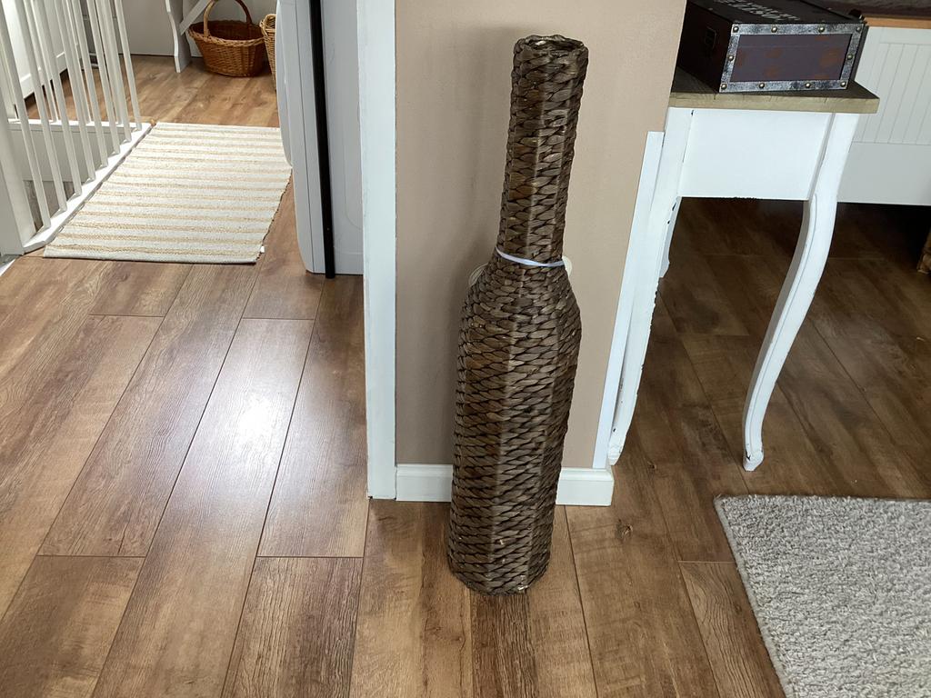 Vaas bananenblad met decoratie hart, Ophalen, Overige materialen, Overige kleuren, Zo goed als nieuw